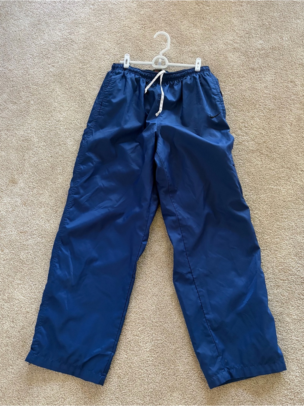 Mike Men's Dark Blue Drawstring Wind / Rain pants